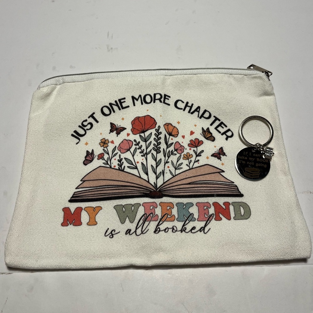 FREE Bookish Zipper Pouch & Keychain